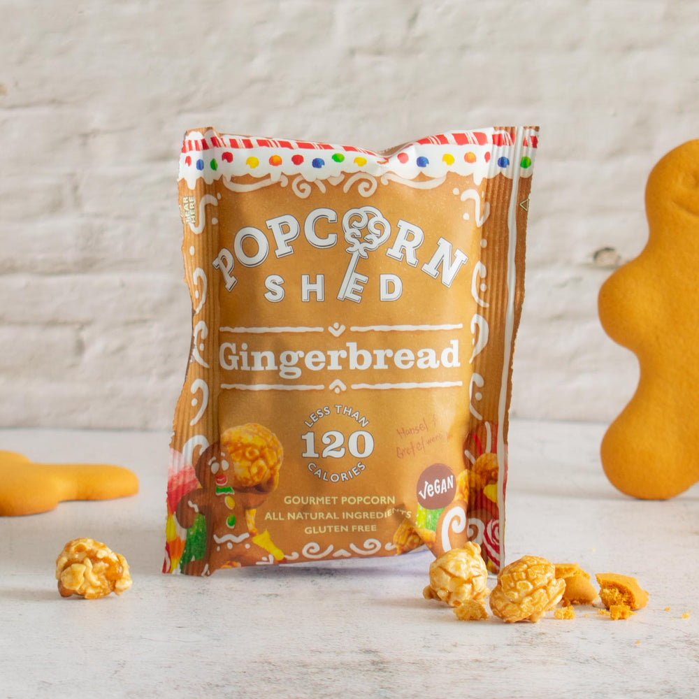 Gingerbread Popcorn Snack Packs | 16 Pack